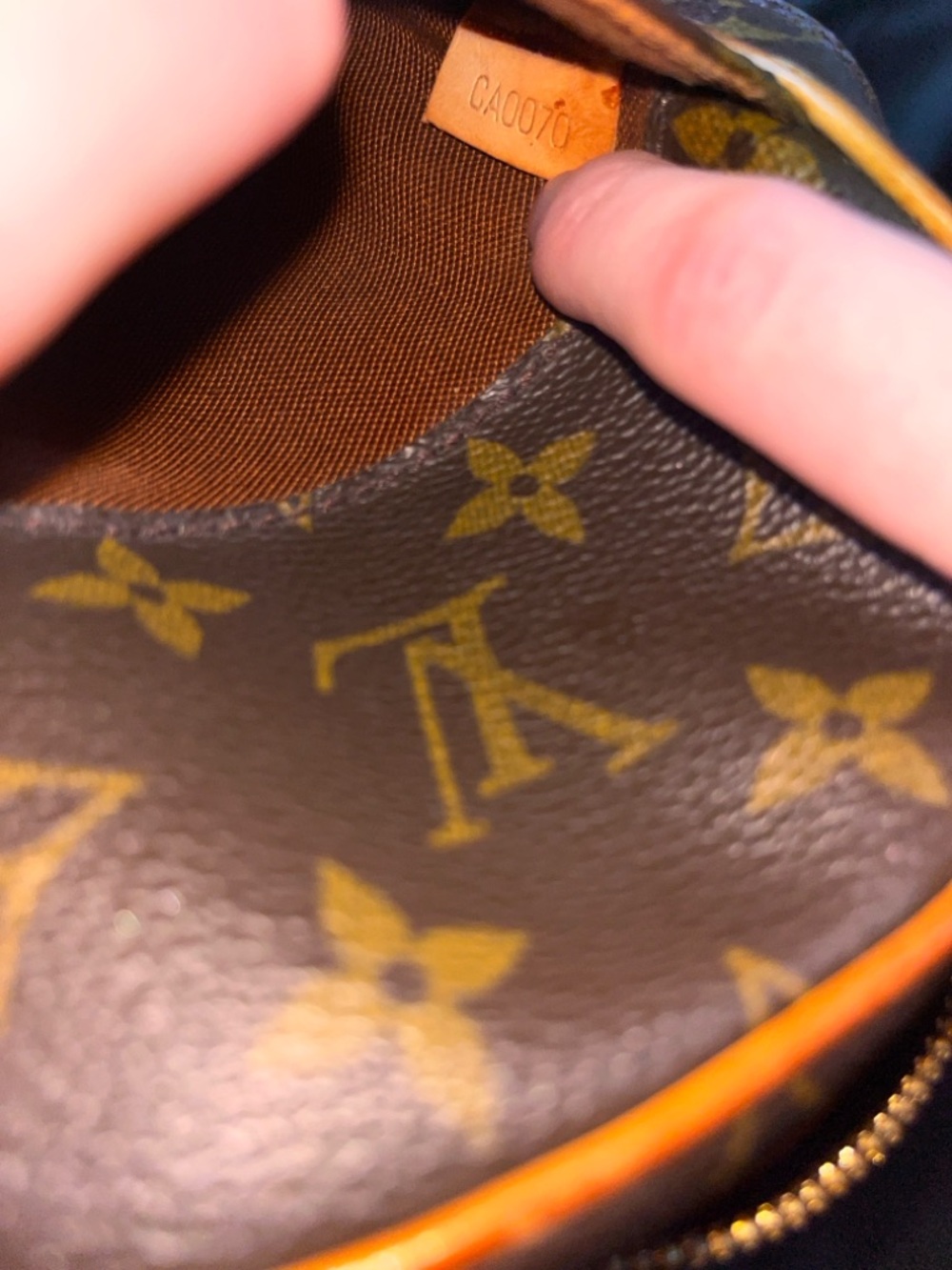Louis Vuitton Brown Monogram Belt Bag with Gold Accents - Picture 6 of 6